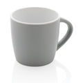 Tazza in ceramica con interni colorati grigio - personalizzabile con logo