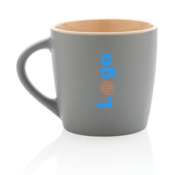 Tazza in ceramica con interni colorati - personalizzabile con logo