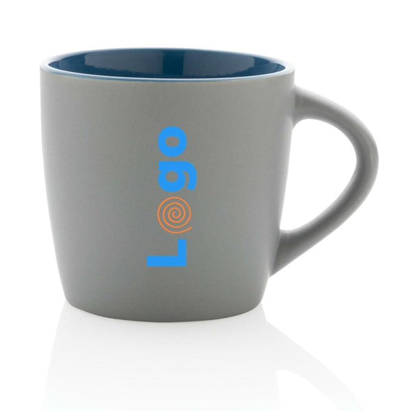 Tazza in ceramica con interni colorati - personalizzabile con logo