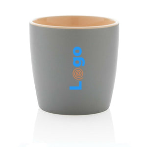 Tazza in ceramica con interni colorati - personalizzabile con logo
