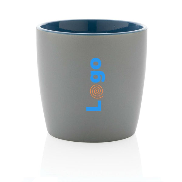 Tazza in ceramica con interni colorati - personalizzabile con logo