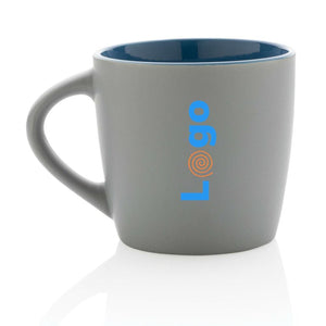 Tazza in ceramica con interni colorati - personalizzabile con logo