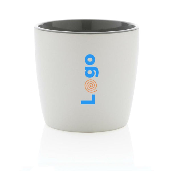 Tazza in ceramica con interni colorati - personalizzabile con logo