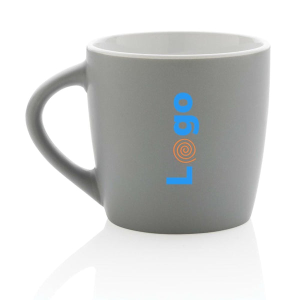 Tazza in ceramica con interni colorati - personalizzabile con logo