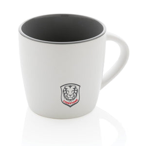 Tazza in ceramica con interni colorati - personalizzabile con logo