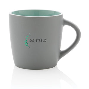 Tazza in ceramica con interni colorati - personalizzabile con logo