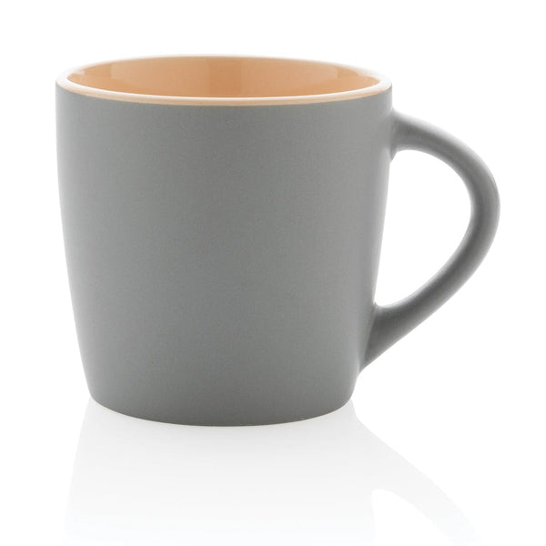 Tazza in ceramica con interni colorati - personalizzabile con logo