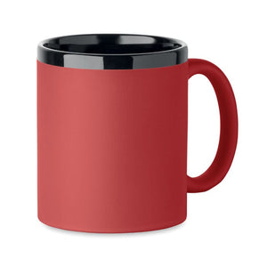 Tazza in ceramica da 300 ml Rosso - personalizzabile con logo