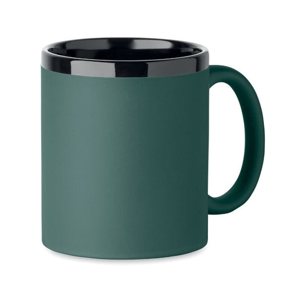 Tazza in ceramica da 300 ml verde - personalizzabile con logo