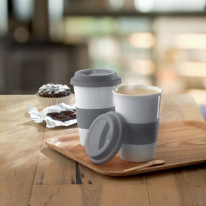 Tazza in ceramica e silicone - personalizzabile con logo