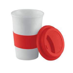 Tazza in ceramica e silicone - personalizzabile con logo