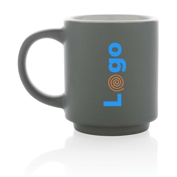 Tazza in ceramica impilabile - personalizzabile con logo
