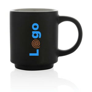 Tazza in ceramica impilabile - personalizzabile con logo
