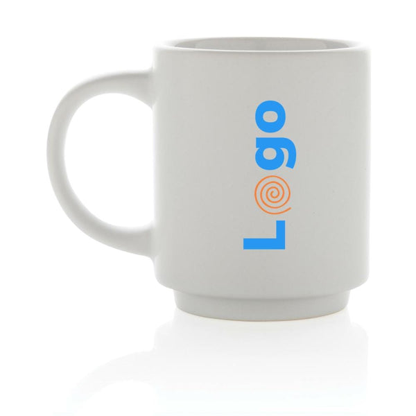 Tazza in ceramica impilabile - personalizzabile con logo