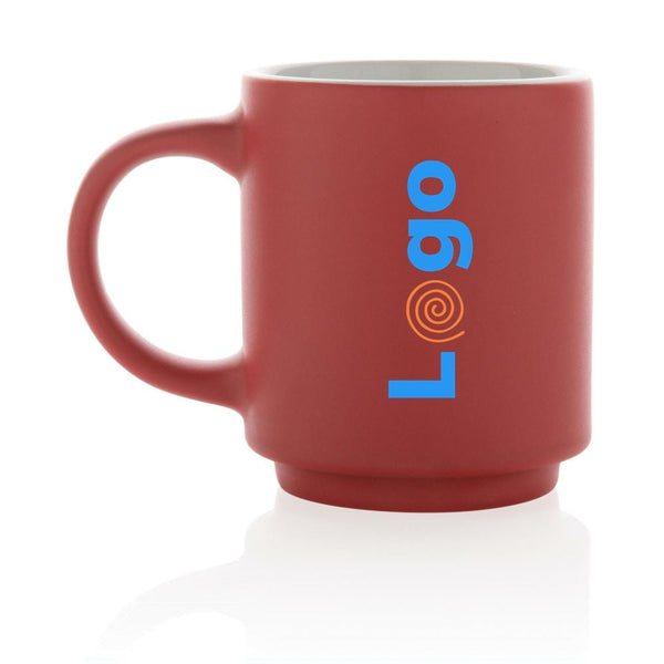 Tazza in ceramica impilabile - personalizzabile con logo