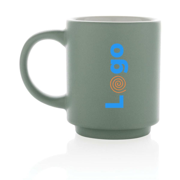 Tazza in ceramica impilabile - personalizzabile con logo