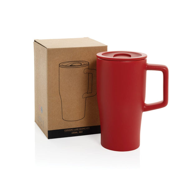 Tazza in ceramica Luxe 490ml - personalizzabile con logo