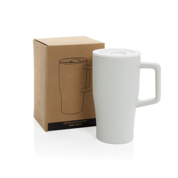 Tazza in ceramica Luxe 490ml - personalizzabile con logo