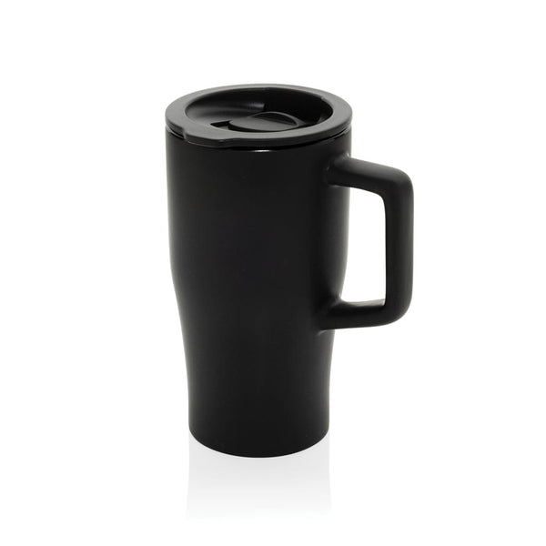 Tazza in ceramica Luxe 490ml nero - personalizzabile con logo