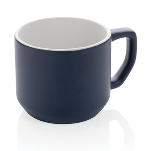 Tazza in ceramica moderna blu navy - personalizzabile con logo