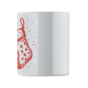 Tazza in ceramica natalizia 300 ml - personalizzabile con logo