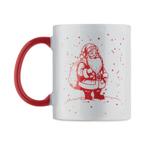 Tazza in ceramica natalizia 300 ml - personalizzabile con logo