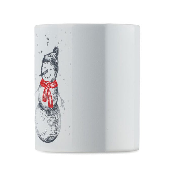 Tazza in ceramica natalizia 300 ml - personalizzabile con logo