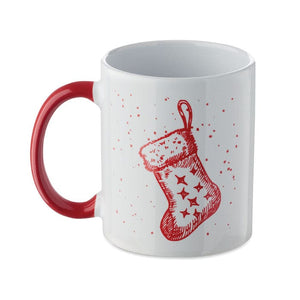 Tazza in ceramica natalizia 300 ml - personalizzabile con logo