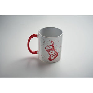 Tazza in ceramica natalizia 300 ml - personalizzabile con logo
