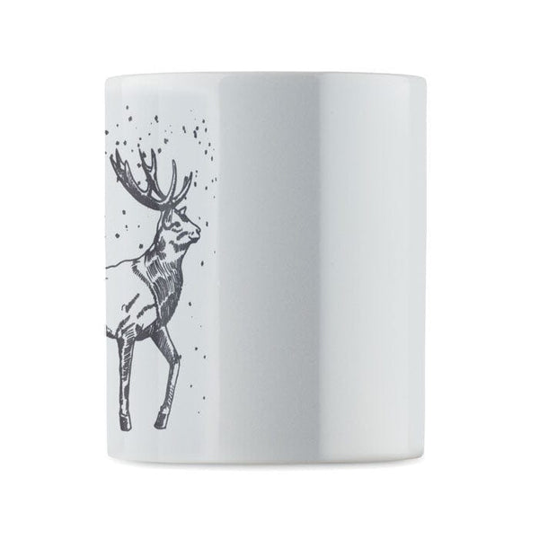 Tazza in ceramica natalizia 300 ml - personalizzabile con logo