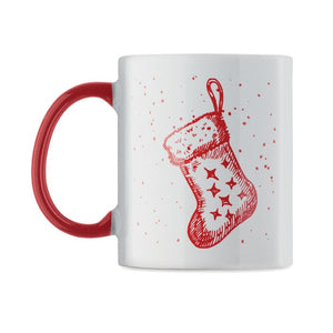 Tazza in ceramica natalizia 300 ml - personalizzabile con logo