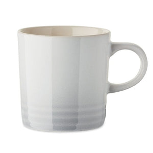 Tazza in ceramica sfumata 290 ml. Bianco - personalizzabile con logo