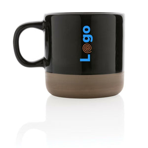 Tazza in ceramica smaltata - personalizzabile con logo