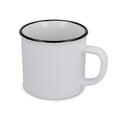 Tazza in ceramica stile smalto 280ml Bianco - personalizzabile con logo