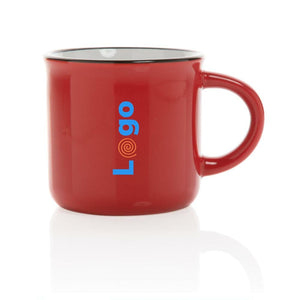 Tazza in ceramica vintage - personalizzabile con logo