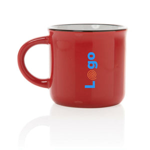 Tazza in ceramica vintage - personalizzabile con logo