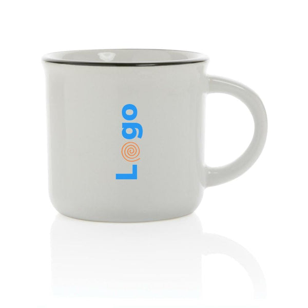 Tazza in ceramica vintage - personalizzabile con logo