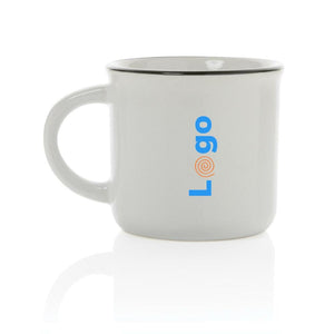 Tazza in ceramica vintage - personalizzabile con logo