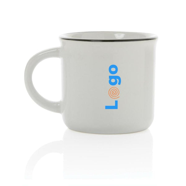 Tazza in ceramica vintage - personalizzabile con logo