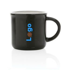 Tazza in ceramica vintage - personalizzabile con logo
