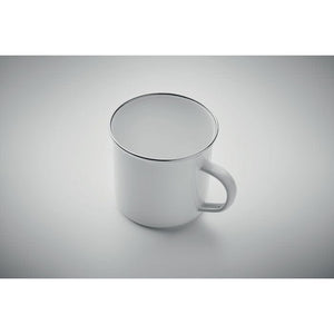 Tazza in metallo sublimato 500 ml Bianco - personalizzabile con logo