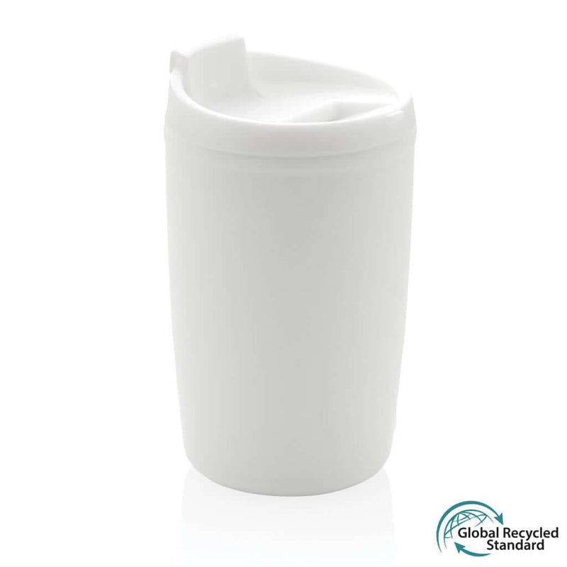 Bicchiere in PP riciclato GRS con tappo 300ml Colore: bianco €6.62 - P433.083
