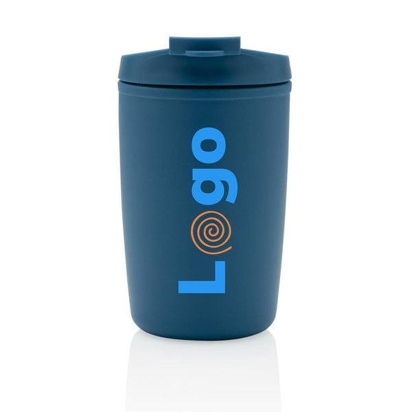 Tazza in PP riciclato GRS con tappo 300ml - personalizzabile con logo