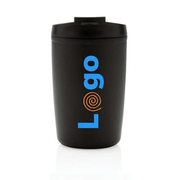 Tazza in PP riciclato GRS con tappo 300ml - personalizzabile con logo