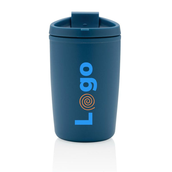 Tazza in PP riciclato GRS con tappo 300ml - personalizzabile con logo
