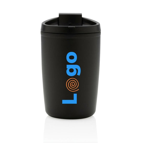 Tazza in PP riciclato GRS con tappo 300ml - personalizzabile con logo