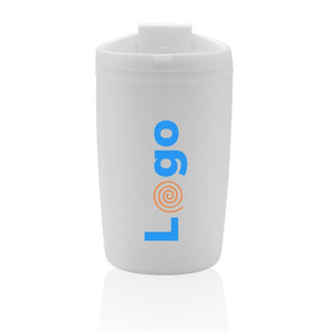Tazza in PP riciclato GRS con tappo 300ml - personalizzabile con logo