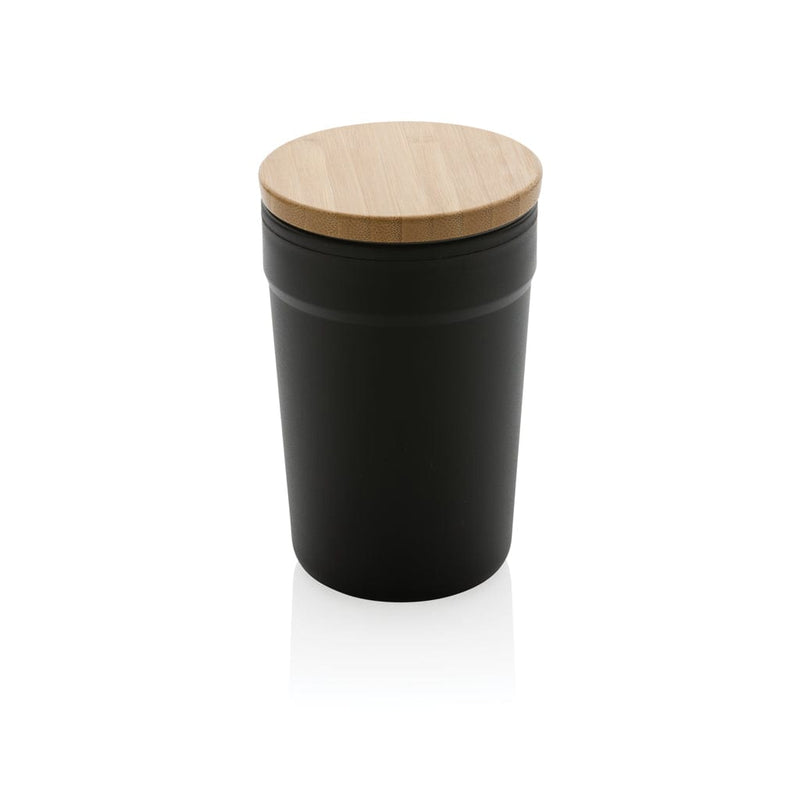Tazza in rPP GRS con tappo in bambù Colore: nero, grigio, bianco, blu, verde €7.73 - P433.291