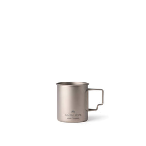 Tazza in titanio Nordic Drift Trail Ultra Light 450ML color argento - personalizzabile con logo