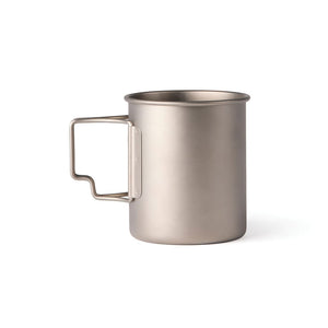 Tazza in titanio Nordic Drift Trail Ultra Light 450ML color argento - personalizzabile con logo